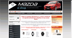 Desktop Screenshot of mazdashop.cz