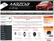 Tablet Screenshot of mazdashop.cz